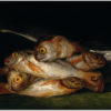 Das Gemälde "Stilleben mit Brasse" von Francisco de Goya aus dem Akustikbilder Katalog der Firma AkuTec