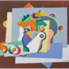 Kubistisches Akustikbild-Motiv von Georges Valmier mit dem Titel "Stillleben"