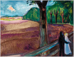 Akustikbild mit einem Motiv von Edvard Munch mit dem Titel "Sommernacht"