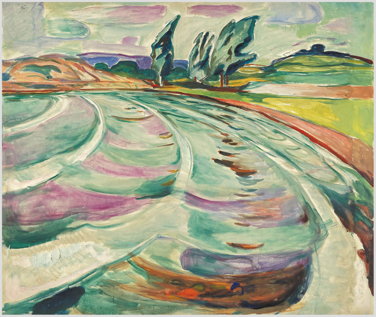 Akustikbild mit einem Motiv von Edvard Munch mit dem Titel "Wellen"