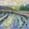 Akustikbild mit einem Motiv von Edvard Munch mit dem Titel "Wellen gegen das Ufer"