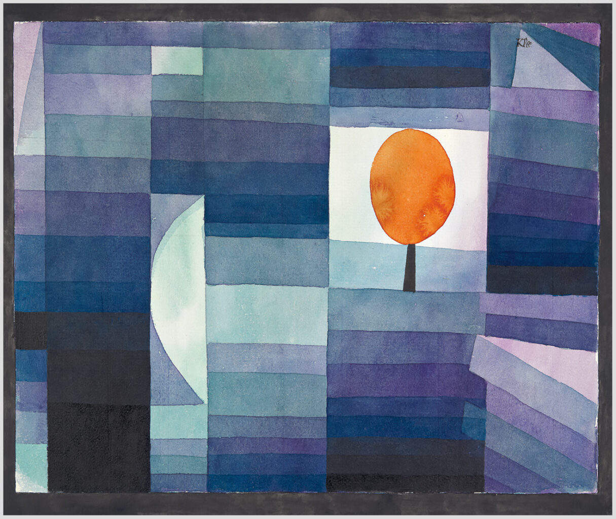Akustikbild mit einem Motiv von Paul Klee mit dem Titel "Bote des Herbstes"