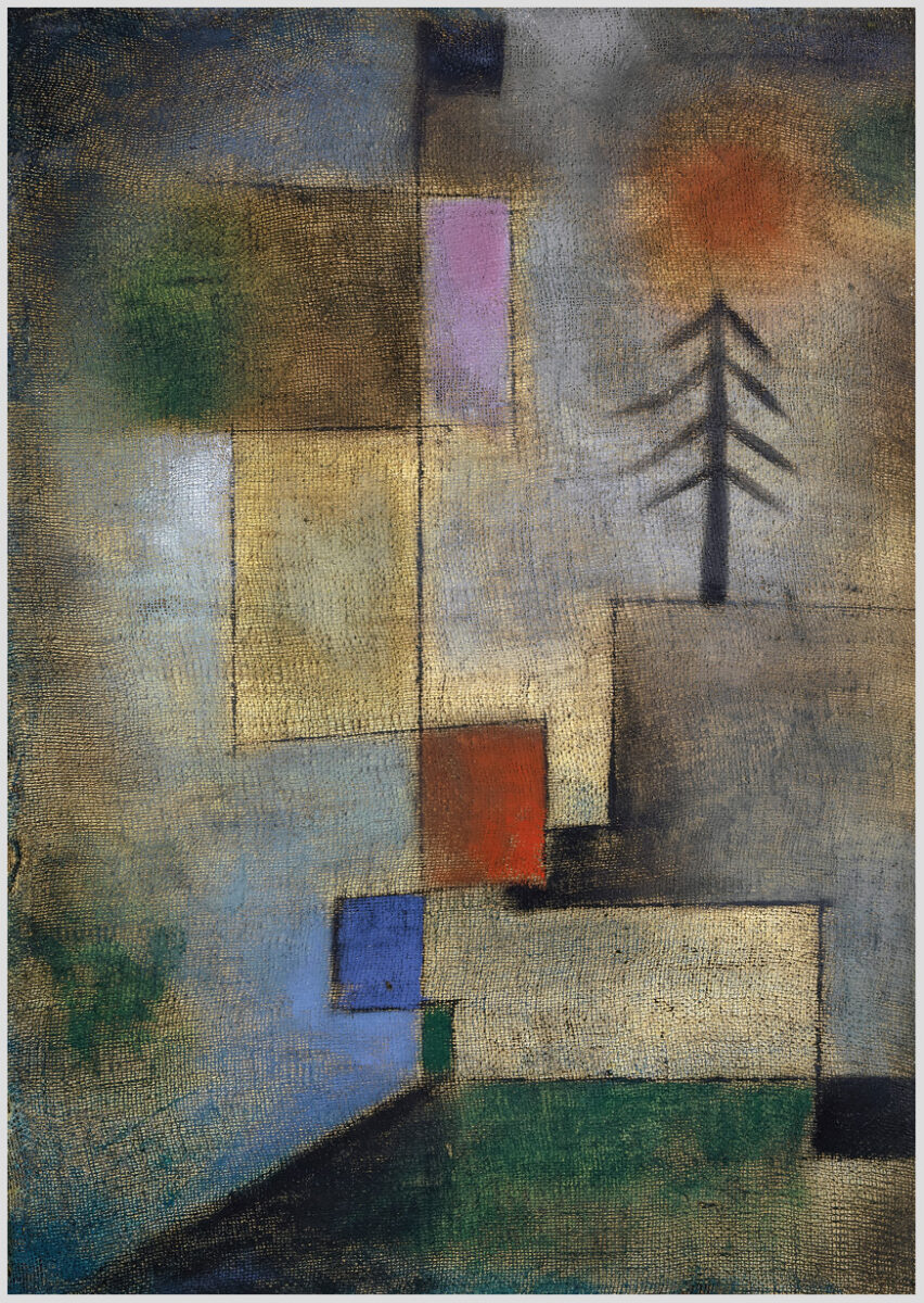 Akustikbild mit einem Motiv von Paul Klee mit dem Titel "Kleines Tannenbild"