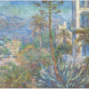 Akustikbild mit einem Motiv von Claude Monet mit dem Titel "Villas in Bordighera"