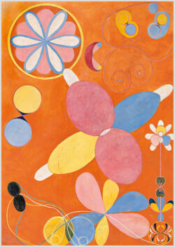 Akustikbild mit einem Motiv von Hilma Af Klint mit dem Titel "The Ten Largest, No. 4, Youth"