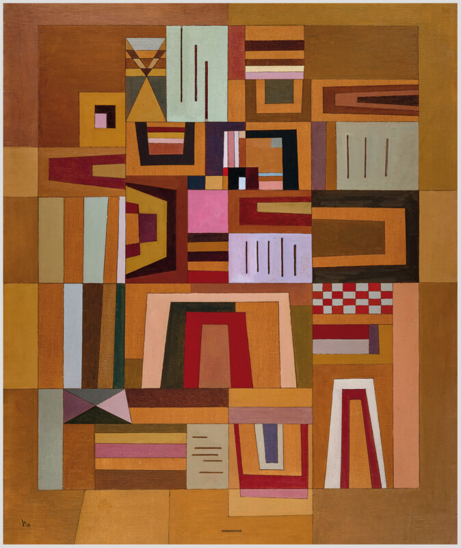 Akustikbild mit einem Motiv von Wassily Kandinsky mit dem Titel "Ausgleichsrosa"