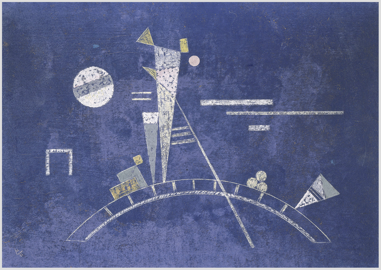 Akustikbild mit einem Motiv von Wassily Kandinsky mit dem Titel "Fragil"