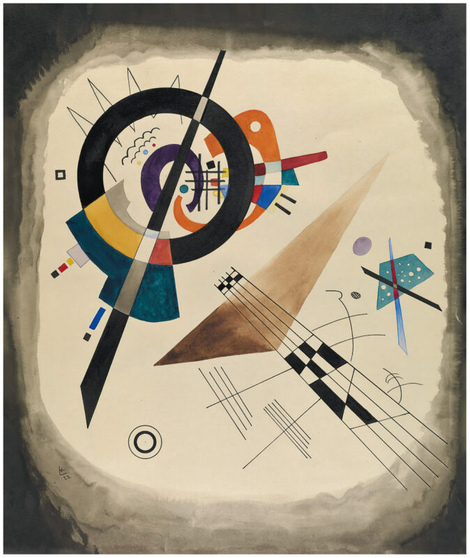 Akustikbild mit einem Motiv von Wassily Kandinsky mit dem Titel "Komposition"