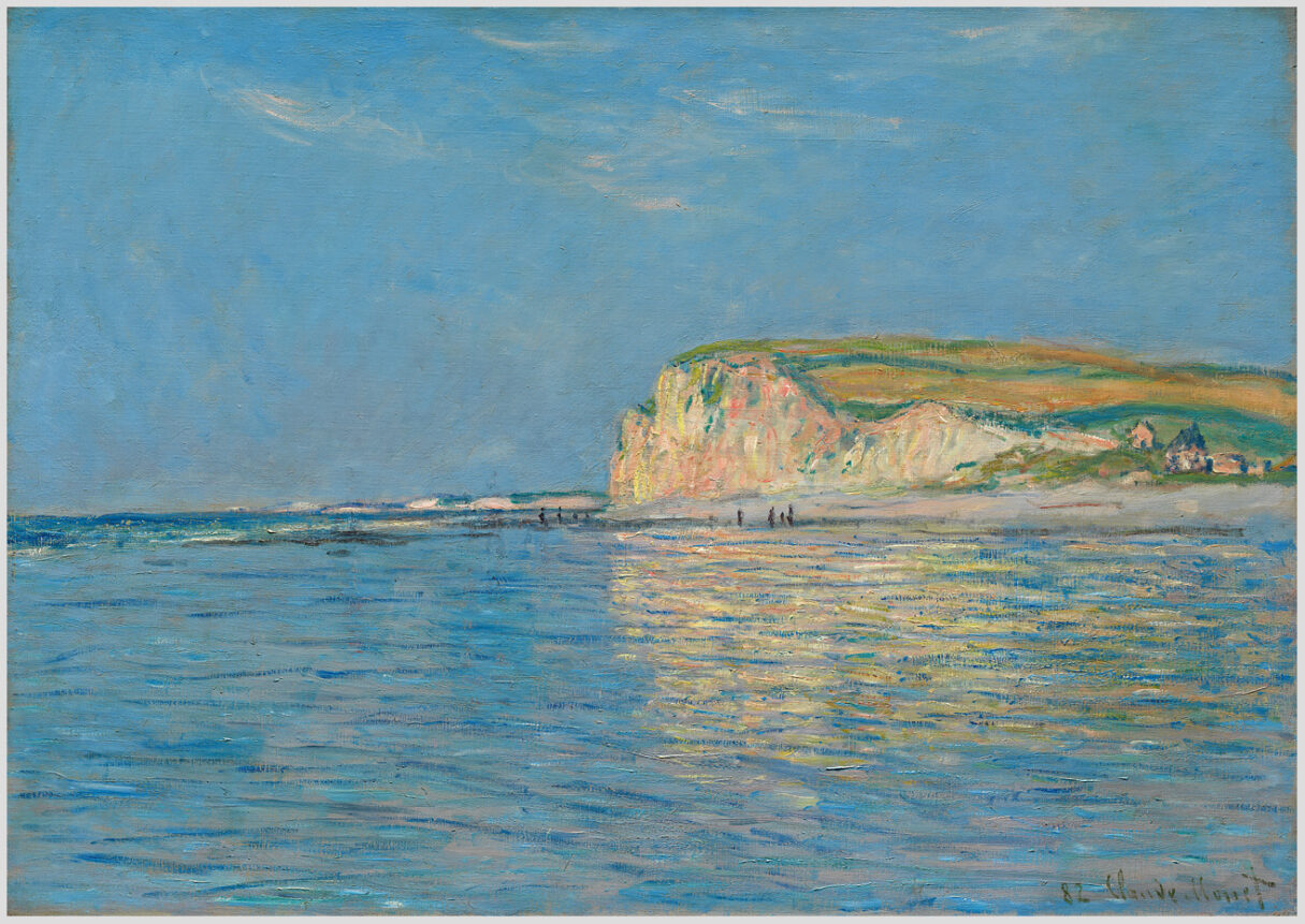 Akustikbild mit einem Motiv von Claude Monet mit dem Titel "Ebbe in der Nähe von Pourville"