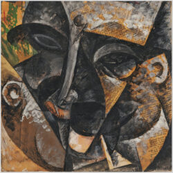 Akustikbild mit einem Motiv von Umberto Boccioni mit dem Titel "Dynamisches Männerporträt"
