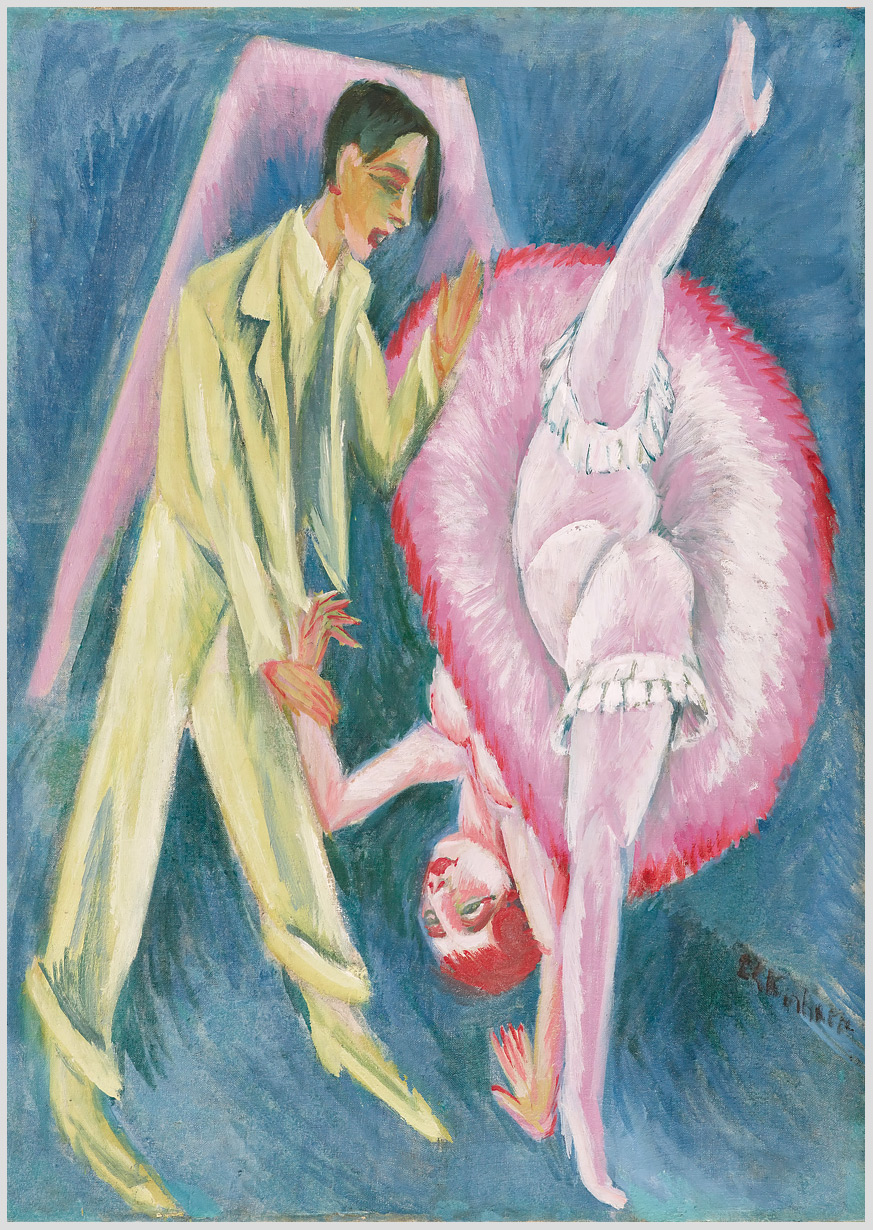 Akustikbild mit einem Motiv von Ernst Ludwig Kirchner mit dem Titel "Tanzpaar"