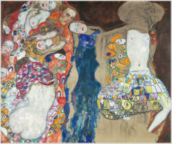 Akustikbild mit einem Motiv von Gustav Klimt mit dem Titel "Die Braut (unvollendet)"