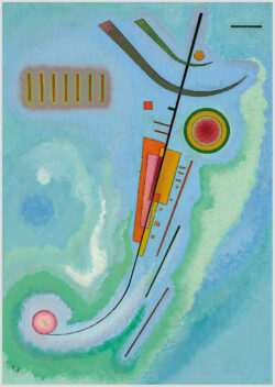 Akustikbild mit einem Motiv von Wassily Kandinsky mit dem Titel "Leichtes"