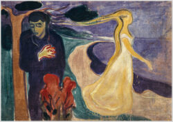 Akustikbild mit einem Motiv von Edvard Munch mit dem Titel "Trennung"