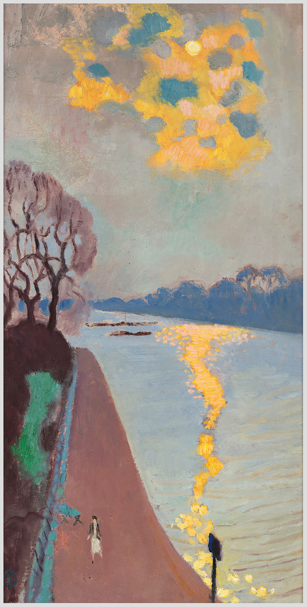Akustikbild mit einem Motiv von Maurice Denis mit dem Titel "Sonnenlicht auf dem Fluss"